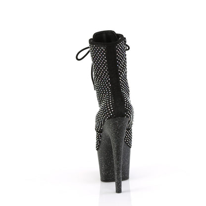 【PLEASER】ADORE-1020RM シューズ Blk Faux Suede-RS Mesh/Blk Matte【取寄】
