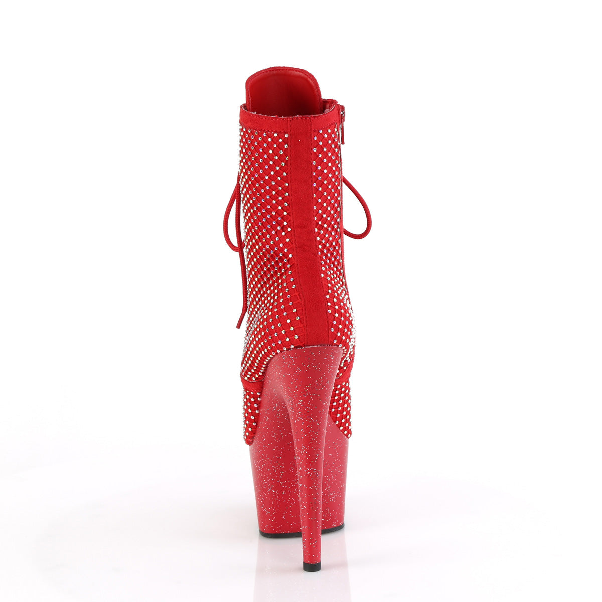 【PLEASER】ADORE-1020RM シューズ Red Faux Suede-RS Mesh/Red Matte【取寄】