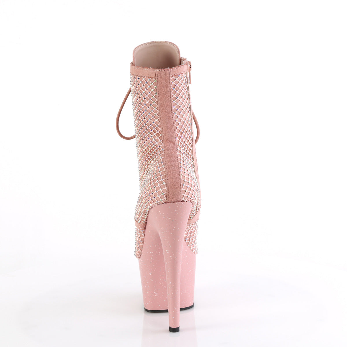【PLEASER】ADORE-1020RM シューズ Salmon Pink Faux Suede-RS Mesh/B.Pink M.【取寄】