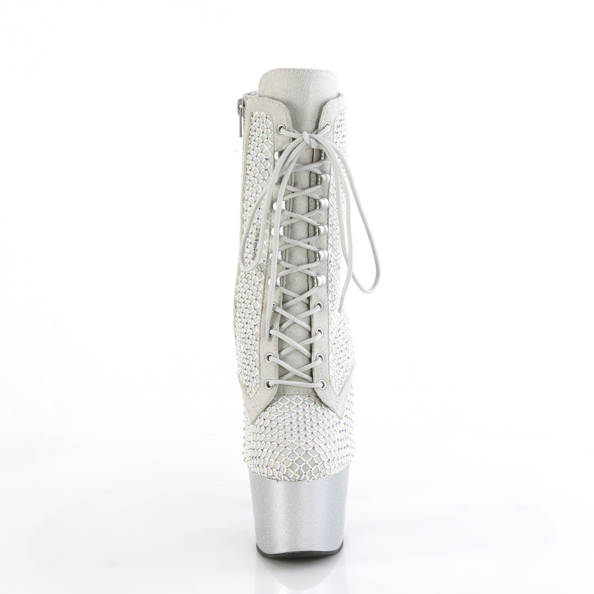 【PLEASER】ADORE-1020RM シューズ Silver Faux Sude-RS Mesh/Slv Matte【取寄】
