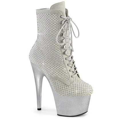 【PLEASER】ADORE-1020RM シューズ Silver Faux Sude-RS Mesh/Slv Matte【取寄】