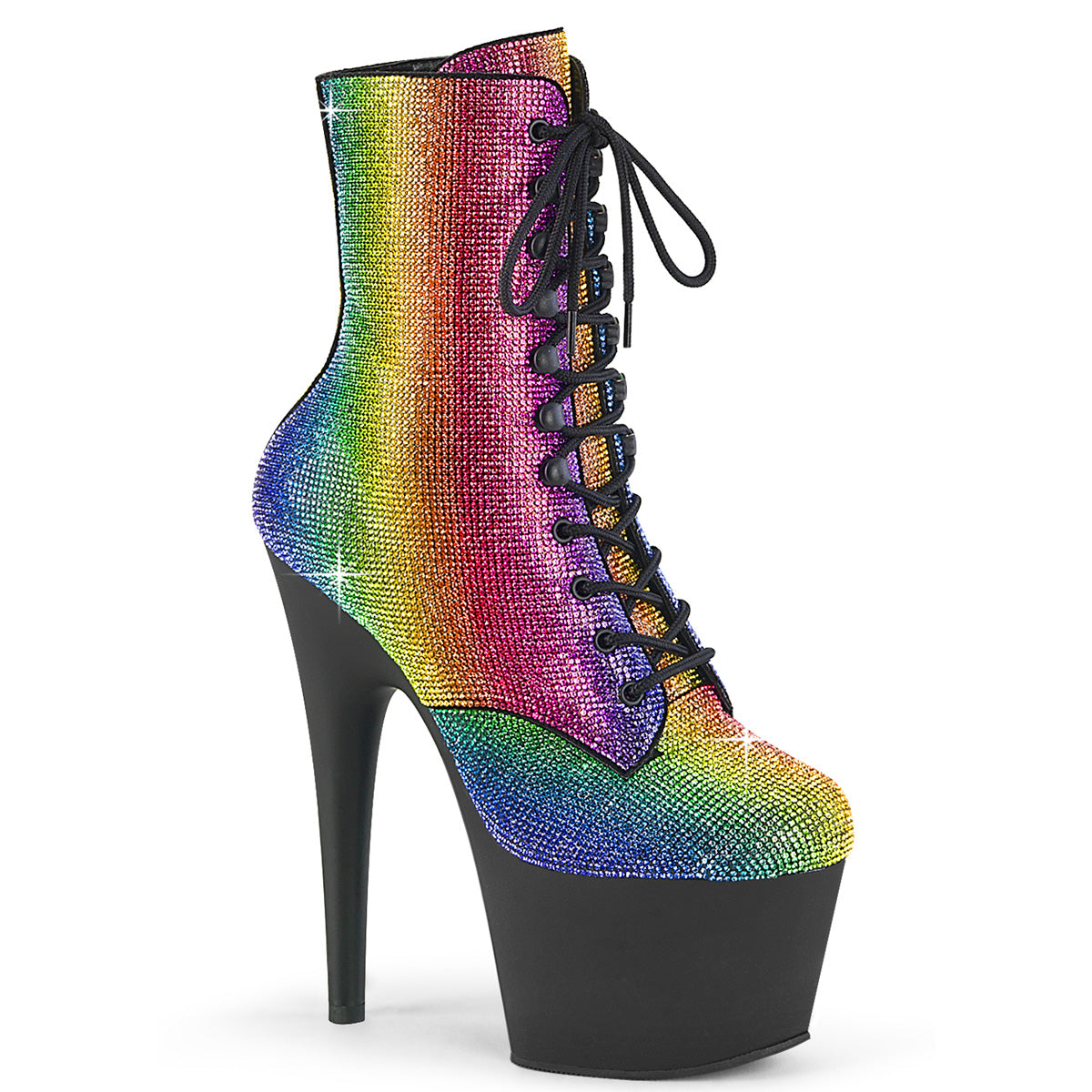 【PLEASER】ADORE-1020RS シューズ Rainbow RS/Blk Matte【取寄】