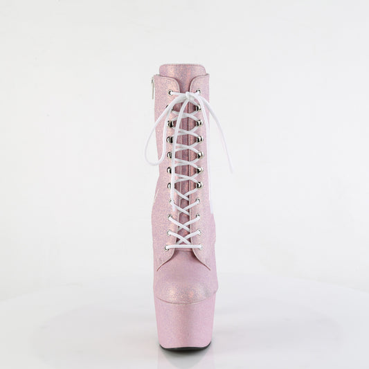 【PLEASER】ADORE-1020SDG プラットフォームシューズ B. Pink Sawdust Glitter【取寄】