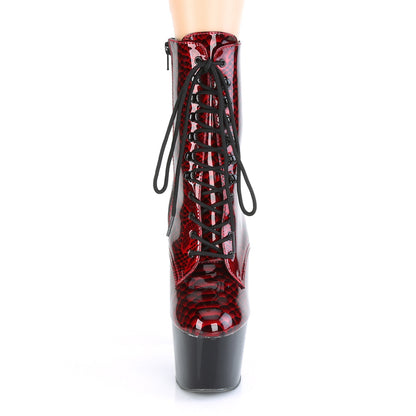 【PLEASER】ADORE-1020SP シューズ Red Snake Print Pat/Blk【取寄】