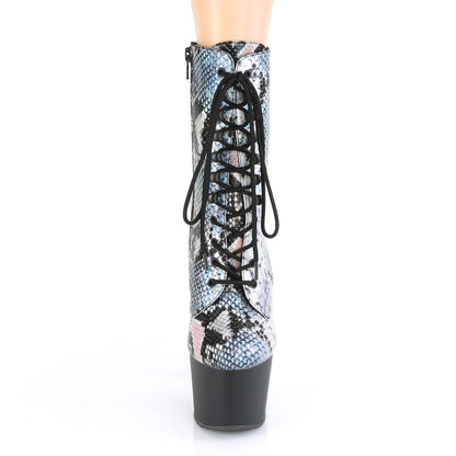 【PLEASER】ADORE-1020SP シューズ Slv Holo Snake Print/Blk Matte【取寄】