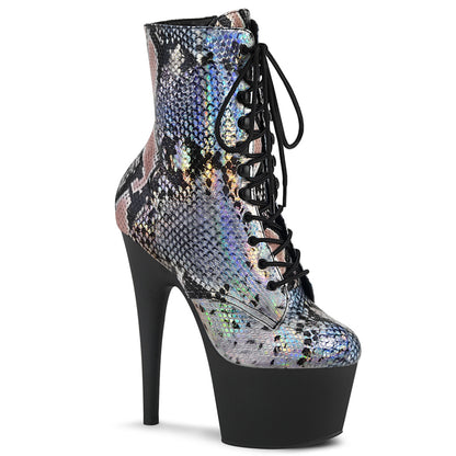 【PLEASER】ADORE-1020SP シューズ Slv Holo Snake Print/Blk Matte【取寄】