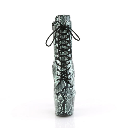 【PLEASER】ADORE-1020SPWR プラットフォームシューズ Mint Snake Print/Mint Snake Print【取寄】