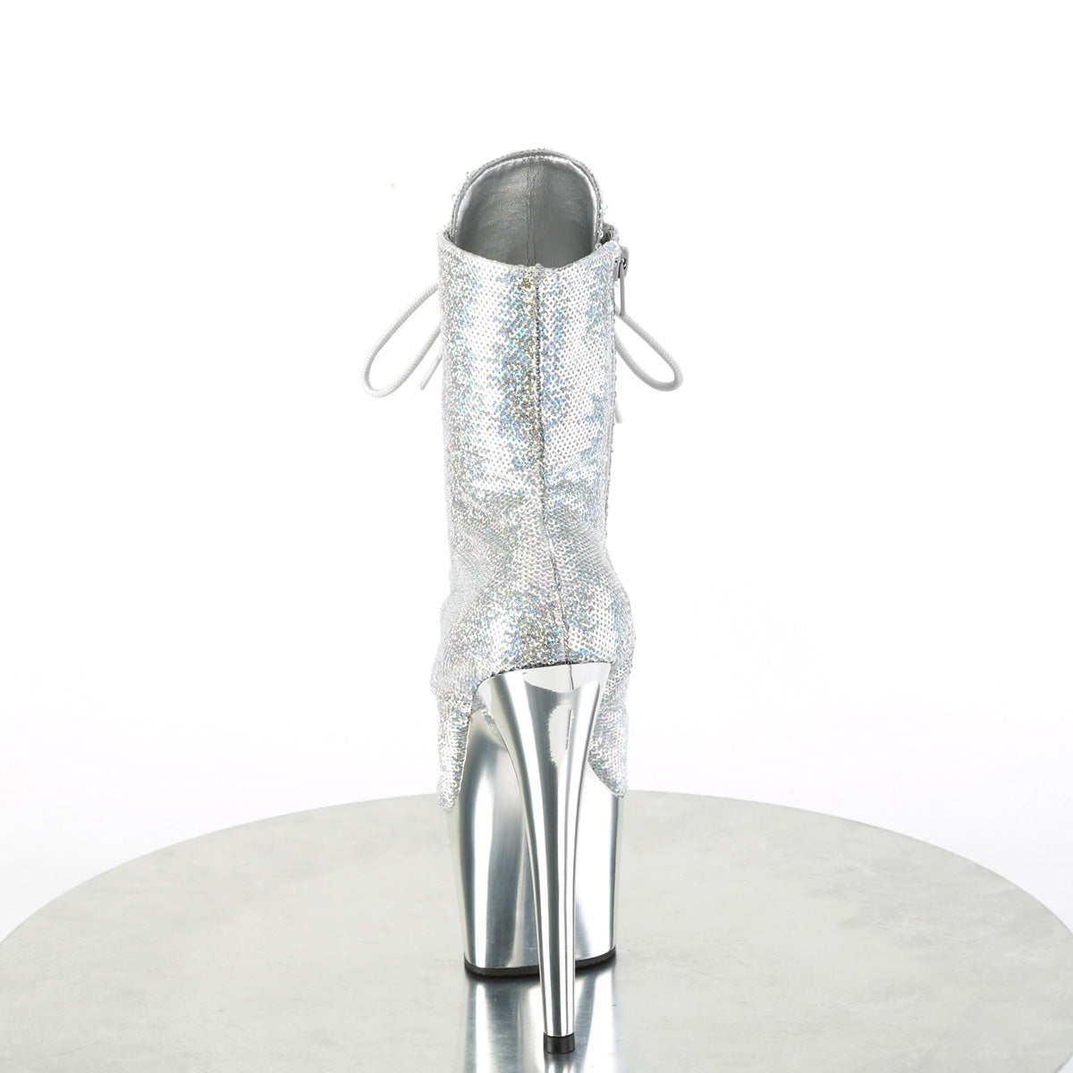 【PLEASER】ADORE-1020SQ-02 シューズ Slv Holo Sequins/Slv Chrome【取寄】