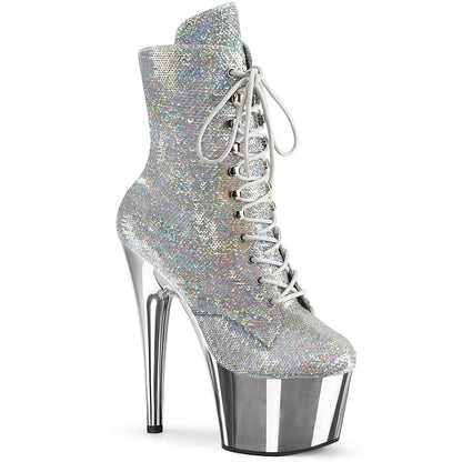 【PLEASER】ADORE-1020SQ-02 シューズ Slv Holo Sequins/Slv Chrome【取寄】