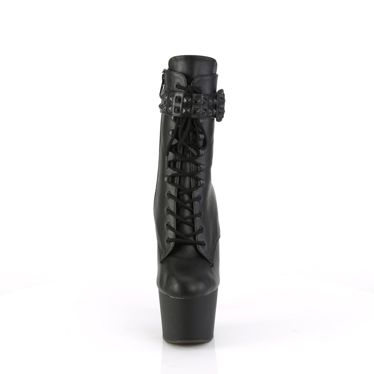 【PLEASER】ADORE-1020STR シューズ Blk Faux Leather/Blk Matte【取寄】
