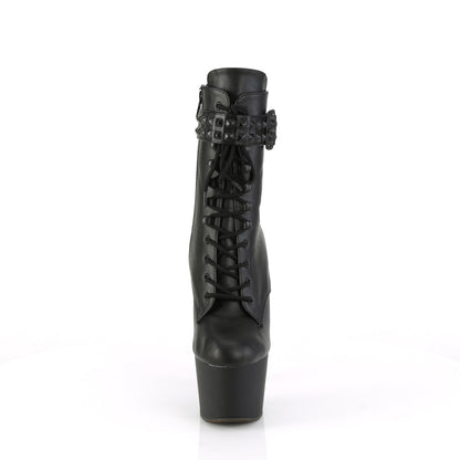 【PLEASER】ADORE-1020STR シューズ Blk Faux Leather/Blk Matte【取寄】