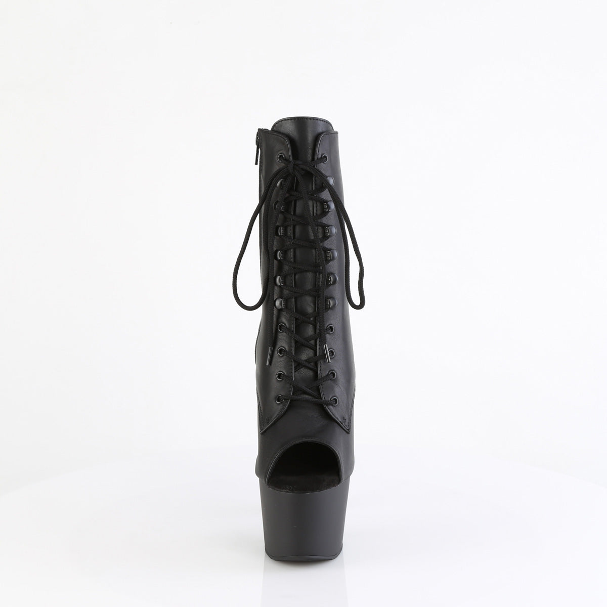 【PLEASER】ADORE-1021 シューズ Blk Leather/Blk Matte【取寄】
