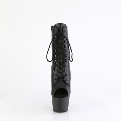 【PLEASER】ADORE-1021 シューズ Blk Leather/Blk Matte【取寄】