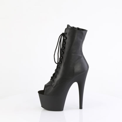 【PLEASER】ADORE-1021 シューズ Blk Leather/Blk Matte【取寄】