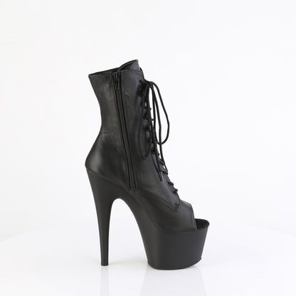 【PLEASER】ADORE-1021 シューズ Blk Leather/Blk Matte【取寄】