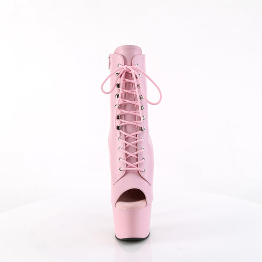 【PLEASER】ADORE-1021 プラットフォームシューズ B. Pink Faux Le/B. Pink Matte【取寄】