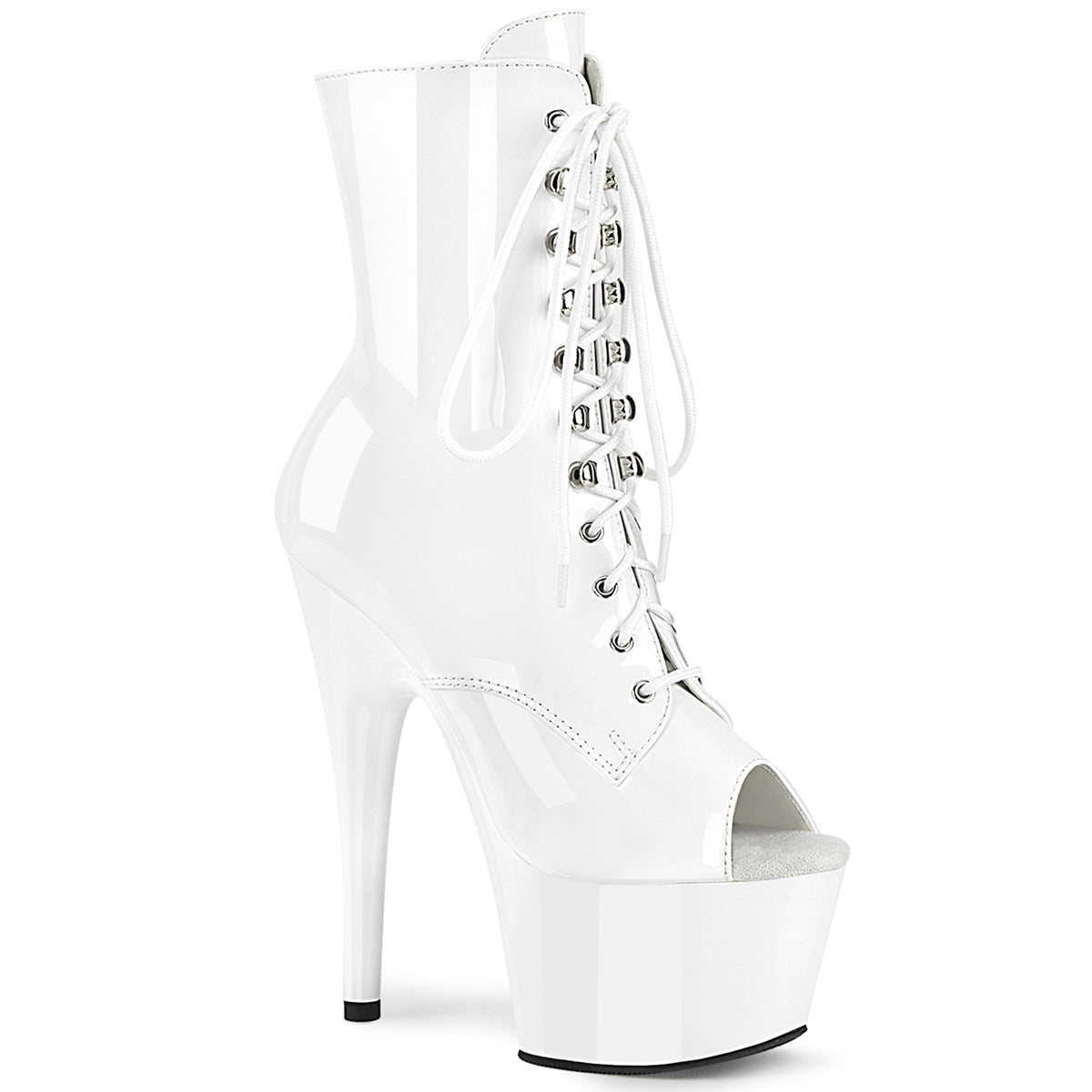 【PLEASER】ADORE-1021 シューズ Wht Pat/Wht【取寄】