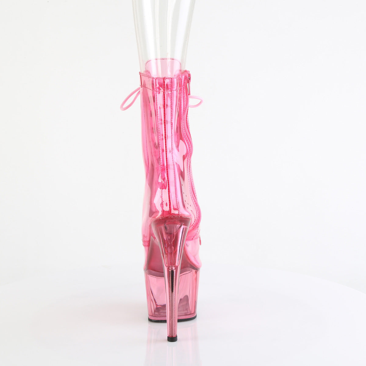 【PLEASER】ADORE-1021C-T シューズ B. Pink Translucent PVC/B.G. Pink Tinted【取寄】