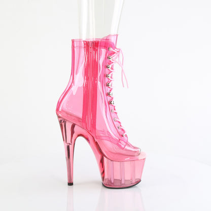 【PLEASER】ADORE-1021C-T シューズ B. Pink Translucent PVC/B.G. Pink Tinted【取寄】