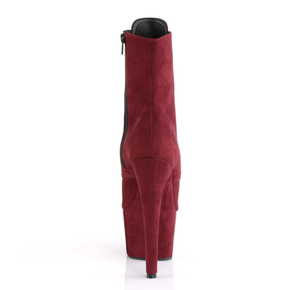 【PLEASER】ADORE-1021FS シューズ Burgundy Faux Suede/Burgundy Faux Suede【取寄】