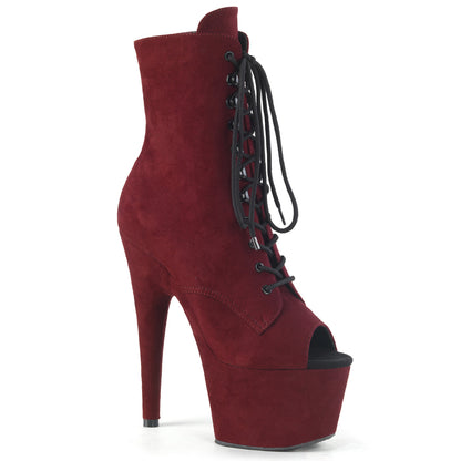 【PLEASER】ADORE-1021FS シューズ Burgundy Faux Suede/Burgundy Faux Suede【取寄】
