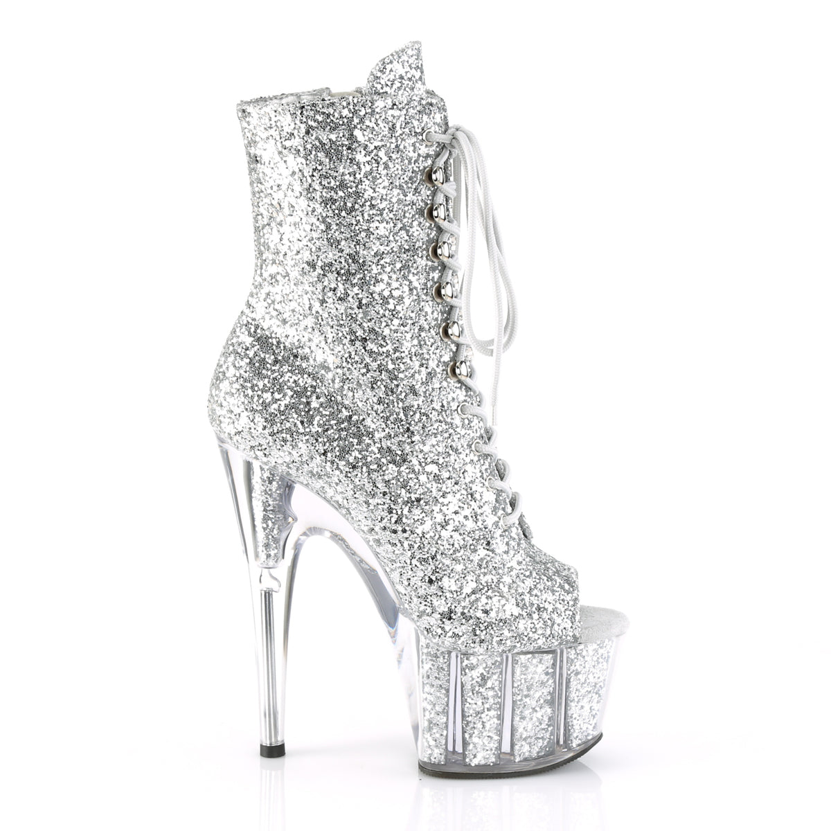 【PLEASER】ADORE-1021G シューズ Slv Glitter/Slv Gliteer【取寄】