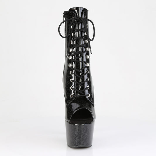 【PLEASER】ADORE-1021GP プラットフォームシューズ Blk Glitter Pat/M【取寄】