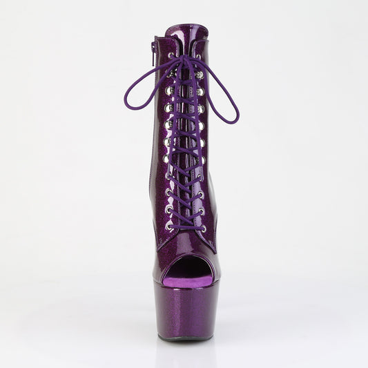 【PLEASER】ADORE-1021GP プラットフォームシューズ Purple Glitter Pat/M【取寄】