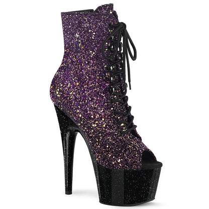 【PLEASER】ADORE-1021OMBG シューズ Purple Multi Glitter/Blk【取寄】