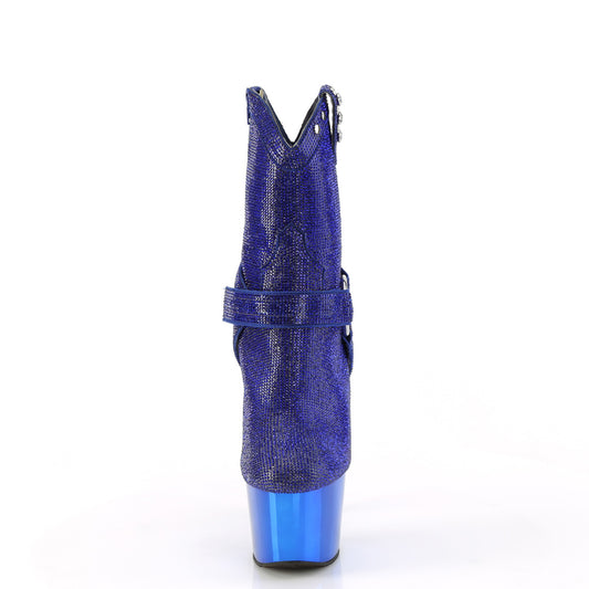 【PLEASER】ADORE-1029CHRS プラットフォームシューズ Royal Blue RS/Royal Blue Chrome【取寄】