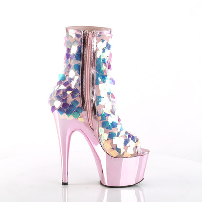 【PLEASER】ADORE-1031SSQ シューズ Iri.Opal Sequin-B.Pink Met Pu/B.Pink Chrome【取寄】