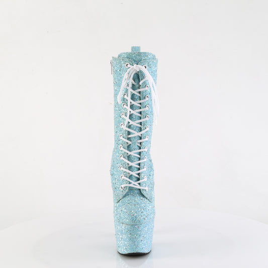 【PLEASER】ADORE-1040GR プラットフォームシューズ B. Blue Multi Glitters/Matching【取寄】