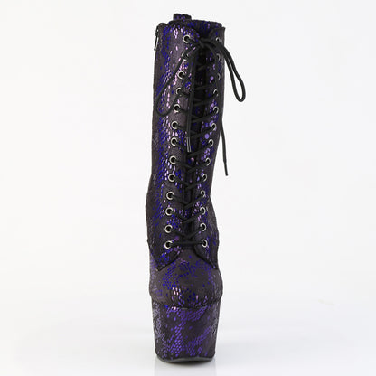 【PLEASER】ADORE-1040SPF シューズ Purple Metallic Snake Print Fabric/M【取寄】
