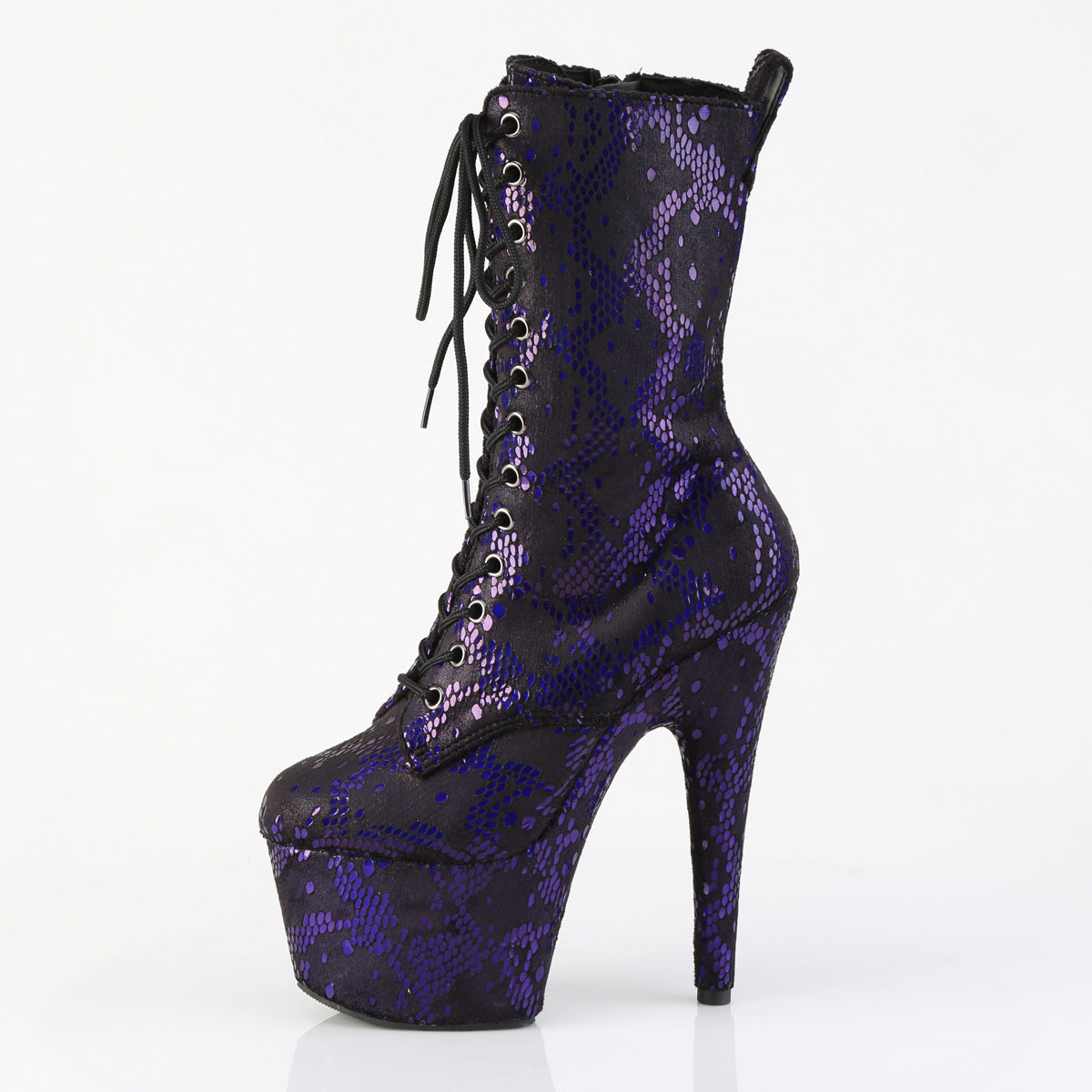 【PLEASER】ADORE-1040SPF シューズ Purple Metallic Snake Print Fabric/M【取寄】