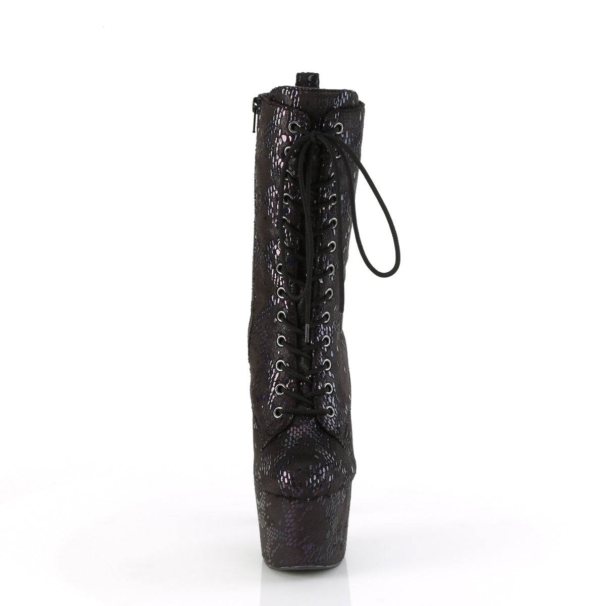 【PLEASER】ADORE-1040SPF シューズ Blk Oil Slick Met. Snake Print Fabric/M【取寄】