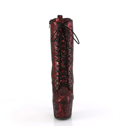 【PLEASER】ADORE-1040SPF シューズ Red Metallic Snake Print Fabric/M【取寄】