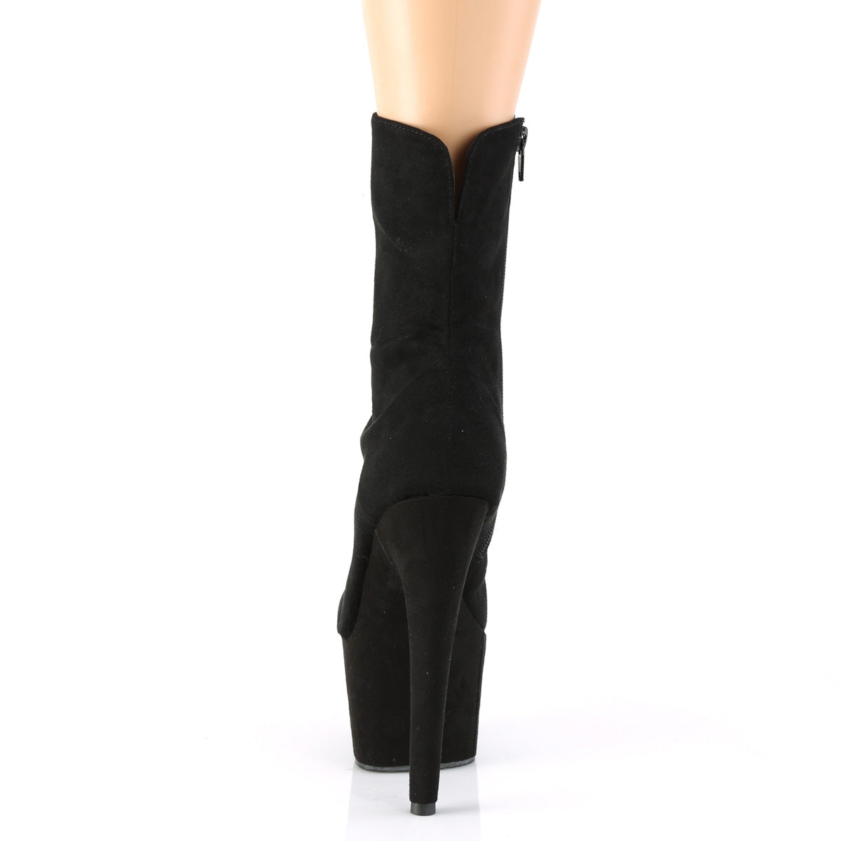 【PLEASER】ADORE-1042 シューズ Blk Faux Suede/Blk Faux Suede【取寄】