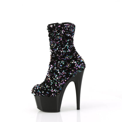 【PLEASER】ADORE-1042SQ シューズ Blk Multi Sequins/Blk【取寄】