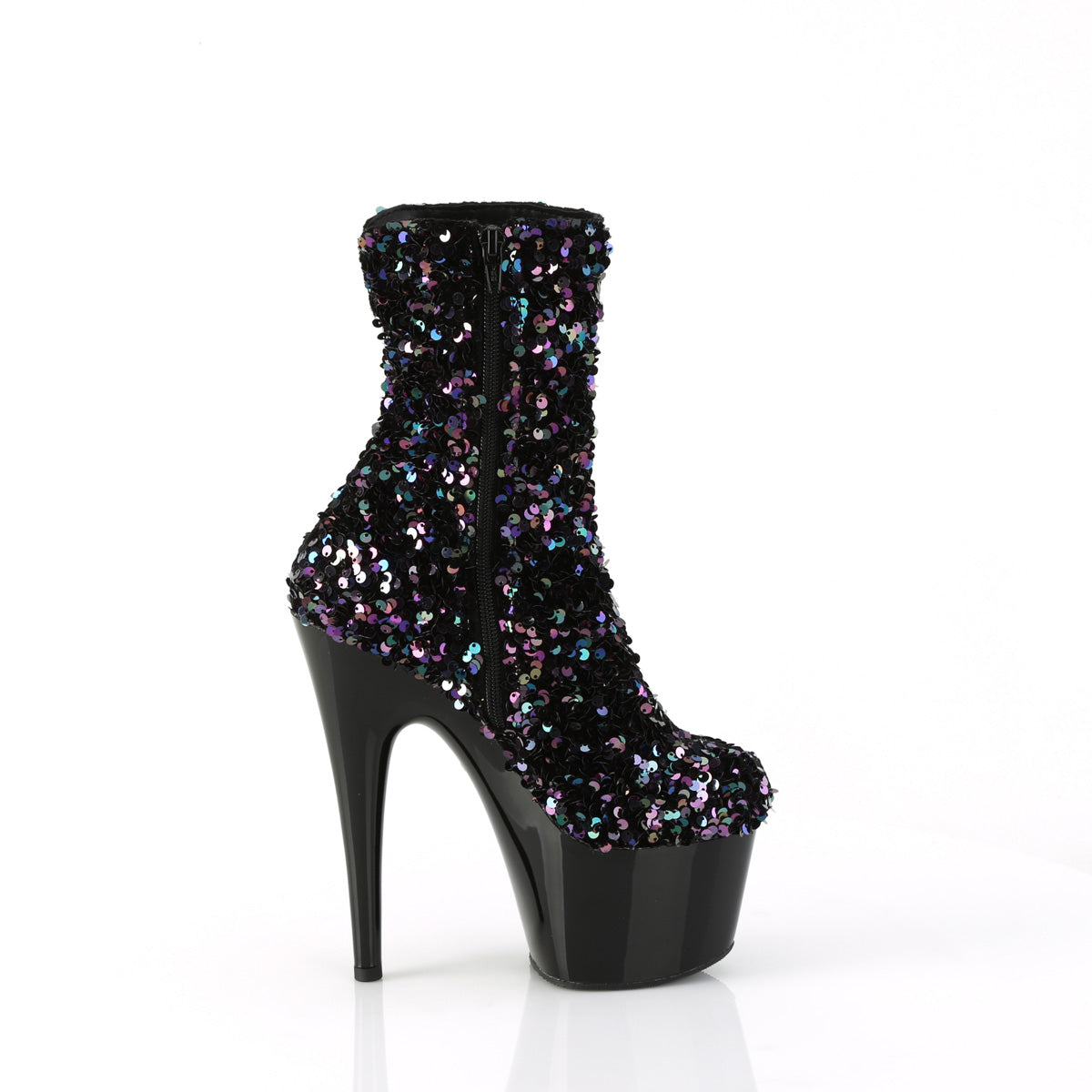 【PLEASER】ADORE-1042SQ シューズ Blk Multi Sequins/Blk【取寄】