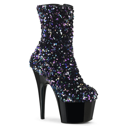 【PLEASER】ADORE-1042SQ シューズ Blk Multi Sequins/Blk【取寄】