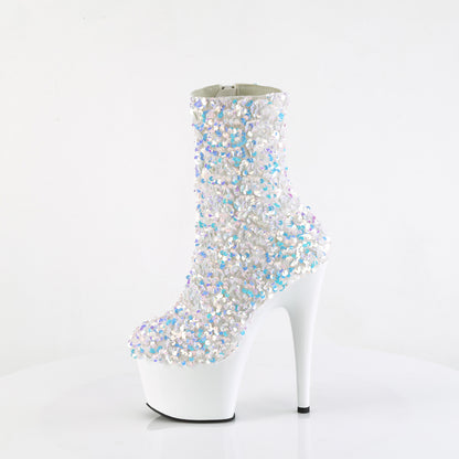 【PLEASER】ADORE-1042SQ シューズ Wht Multi Sequins/Wht【取寄】