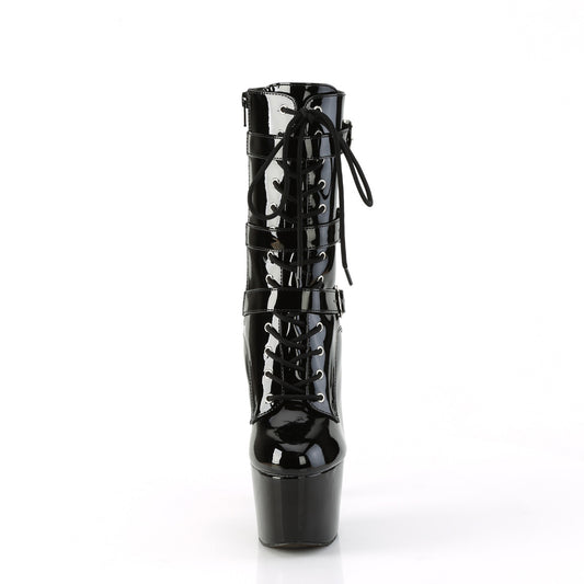 【PLEASER】ADORE-1043 プラットフォームシューズ Blk Pat/Blk Pat【取寄】