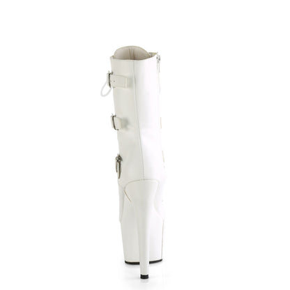 【PLEASER】ADORE-1043 シューズ White Faux Leather/Matching【取寄】