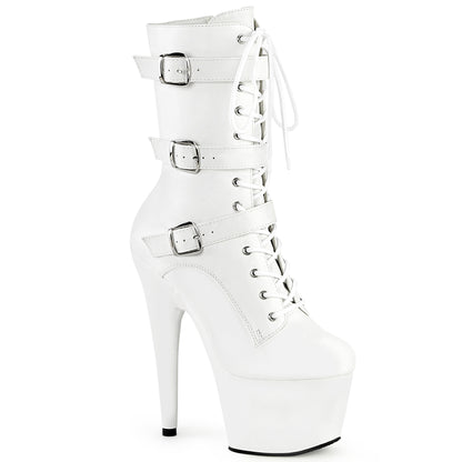 【PLEASER】ADORE-1043 シューズ White Faux Leather/Matching【取寄】