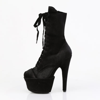 【PLEASER】ADORE-1045VEL シューズ Blk Velvet/Blk Velvet【取寄】