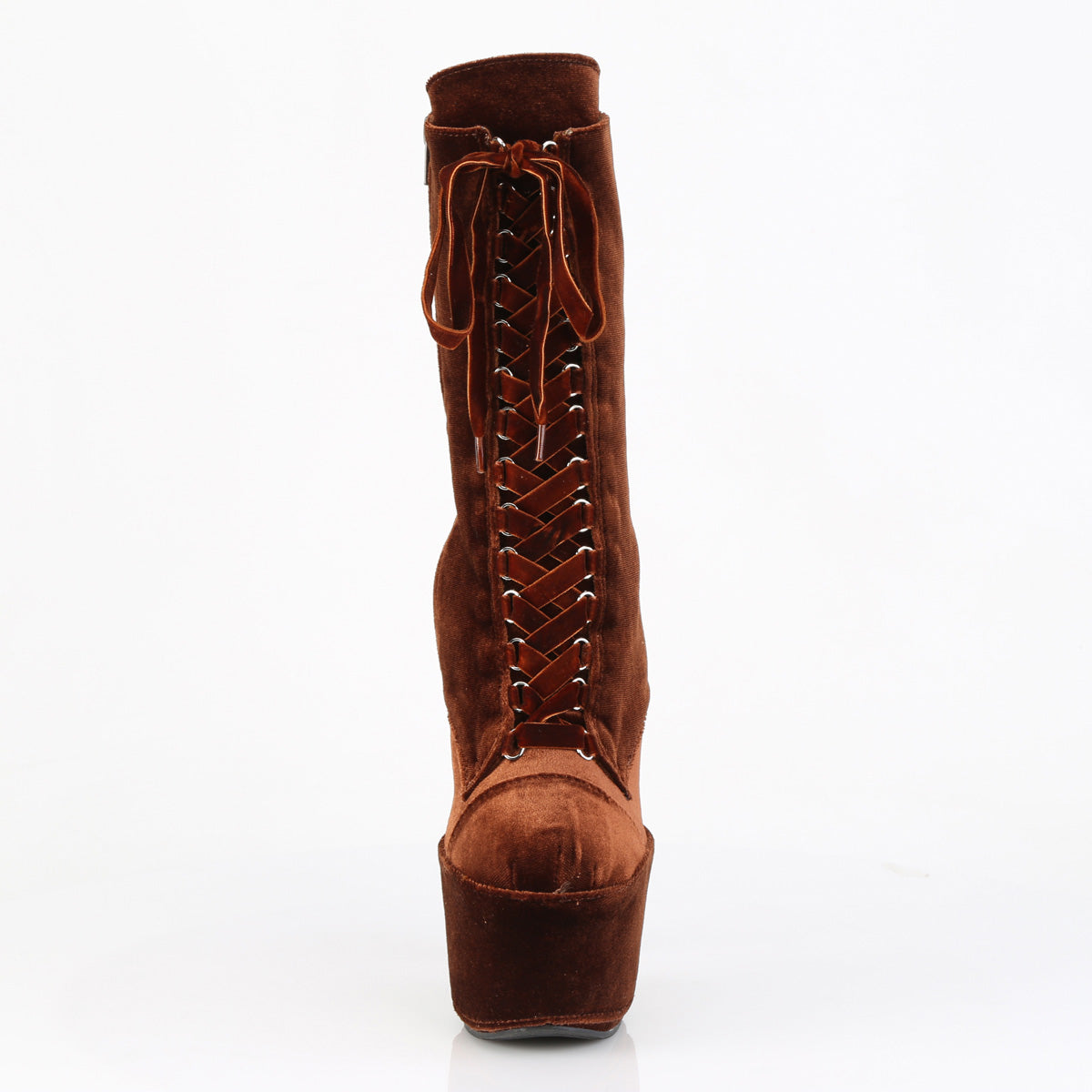 【PLEASER】ADORE-1045VEL シューズ Brown Velvet/M【取寄】