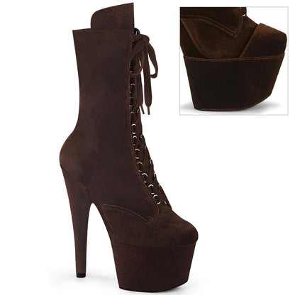 【PLEASER】ADORE-1045VEL シューズ Brown Velvet/M【取寄】