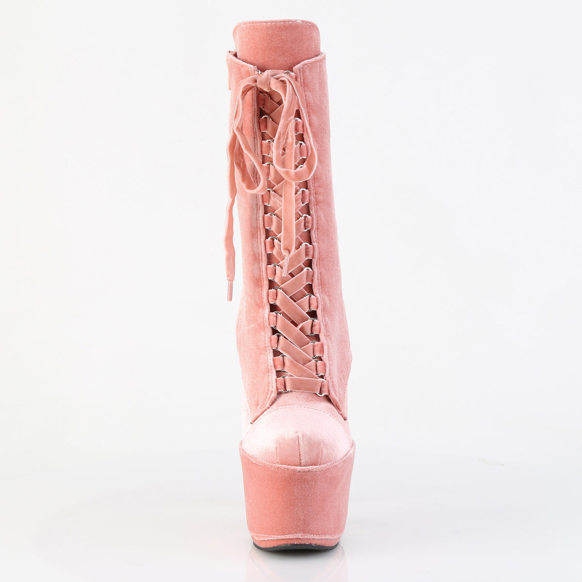 【PLEASER】ADORE-1045VEL シューズ Dusty Pink Velvet/M【取寄】