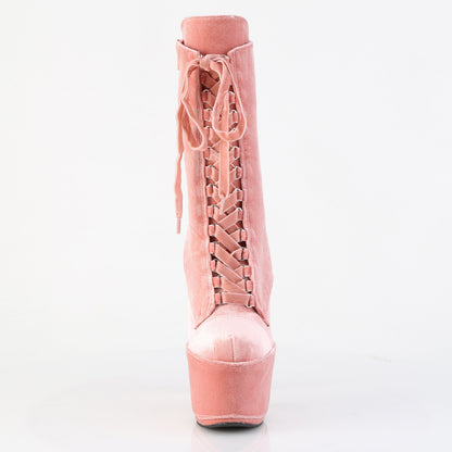 【PLEASER】ADORE-1045VEL シューズ Dusty Pink Velvet/M【取寄】