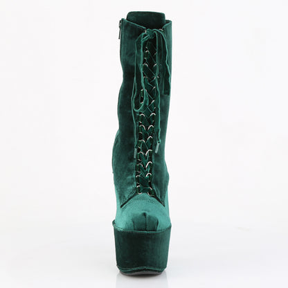 【PLEASER】ADORE-1045VEL シューズ Emerald Green Velvet/Emerald Green Velvet【取寄】